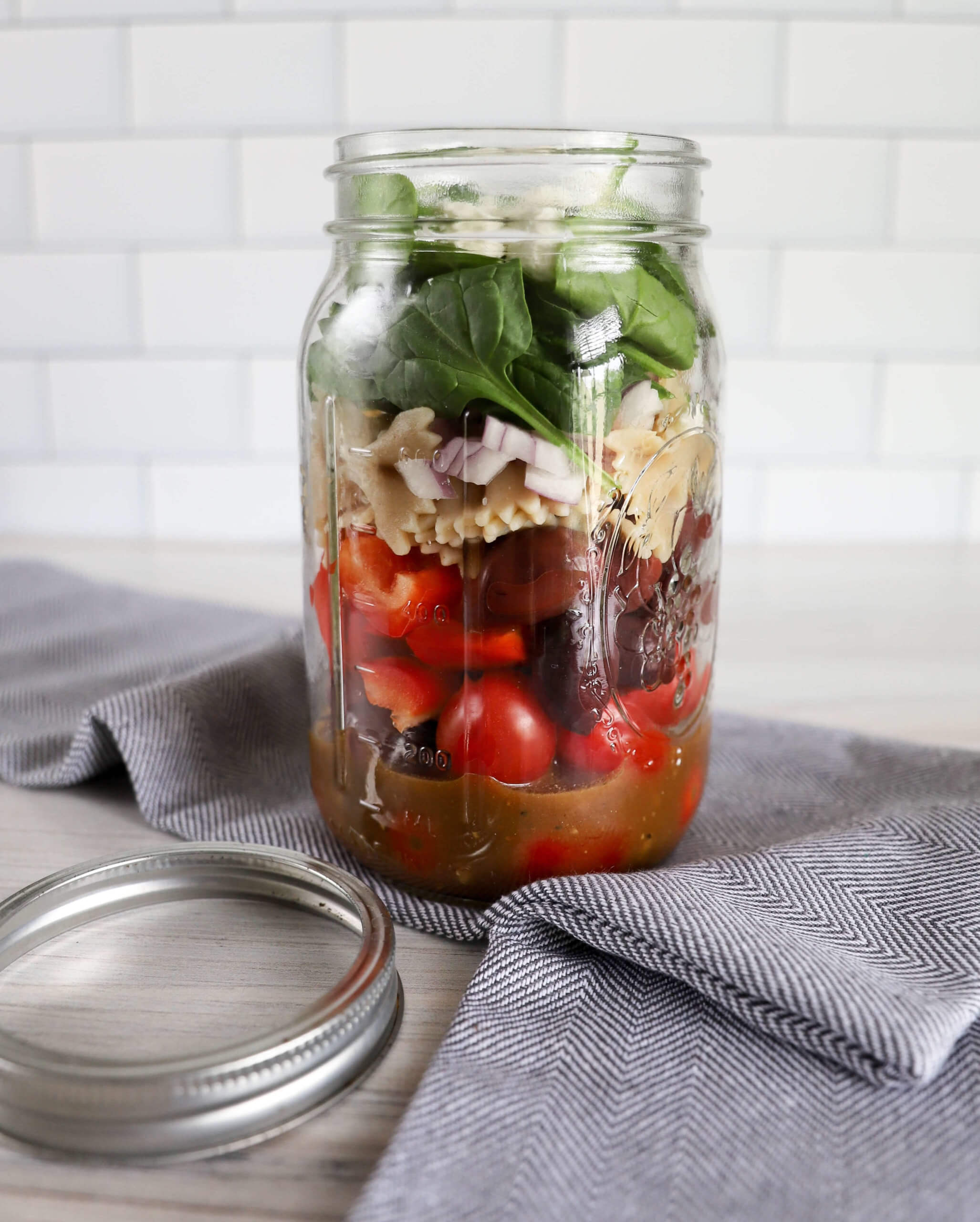 Pasta Mason Jar Salad Pasta Mason Jar Salad