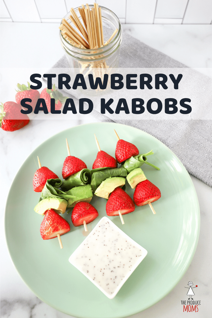 Strawberry Salad Kabobs with Avocado and Spinach Strawberry Salad Kabobs with Avocado and Spinach