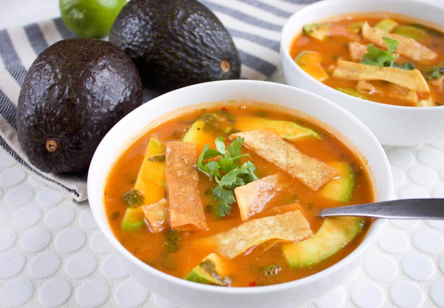 Southwestern Recipes: Avocado and Tortilla Soup Southwestern Recipes: Avocado and Tortilla Soup