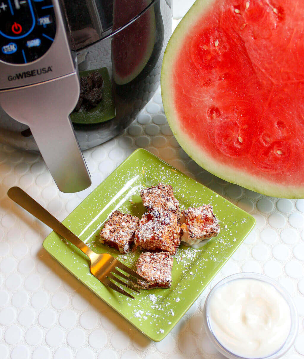Air Fried Watermelon Bites Ballpark Snack Ideas Air Fried Watermelon Bites Ballpark Snack Ideas