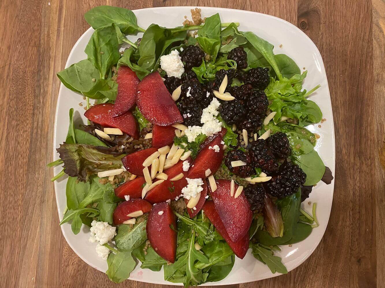 A balanced, tasty, textured salad A balanced, tasty, textured salad