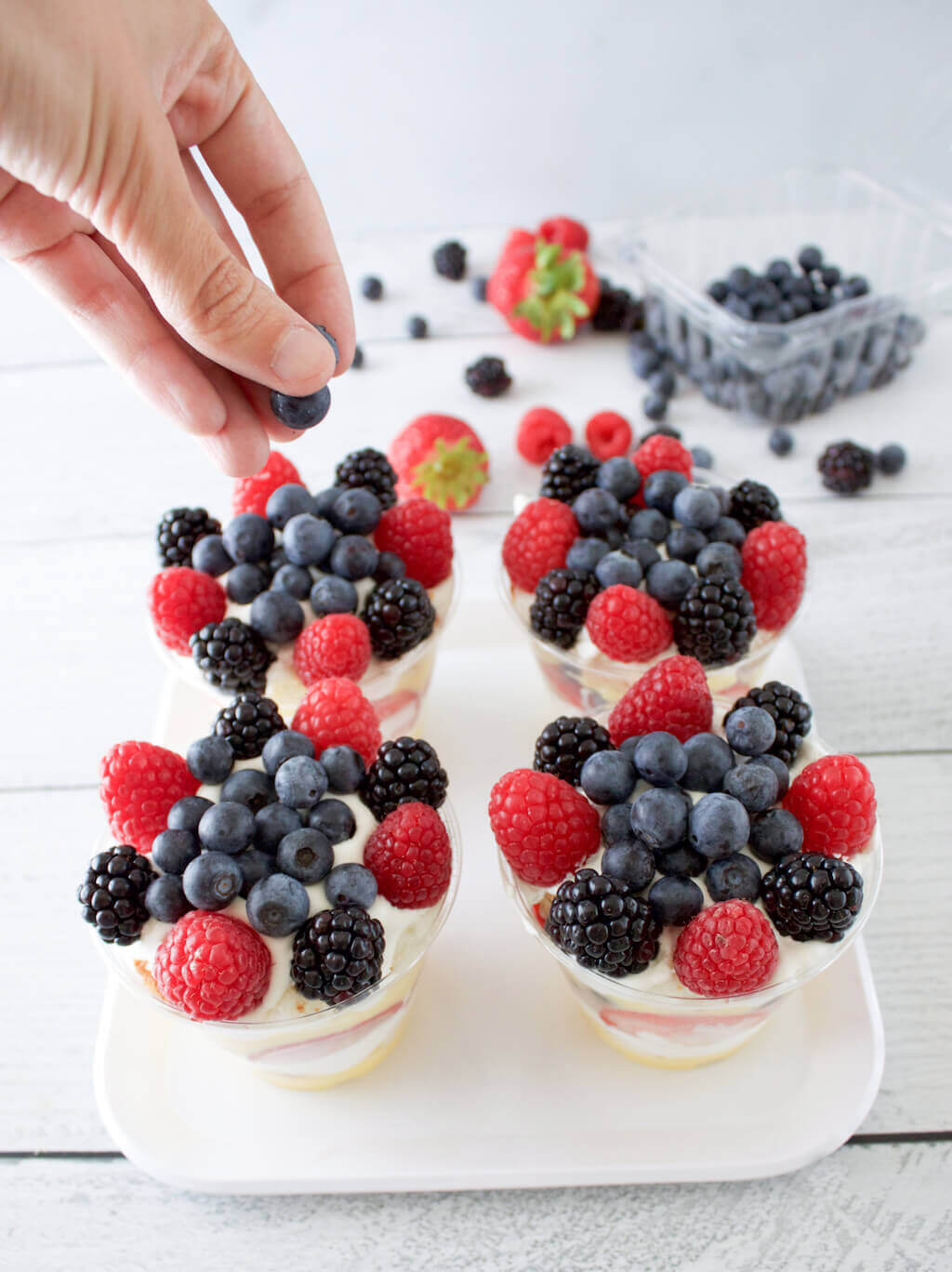 Red, White, and Blueberry Truffles Red, White, and Blueberry Truffles