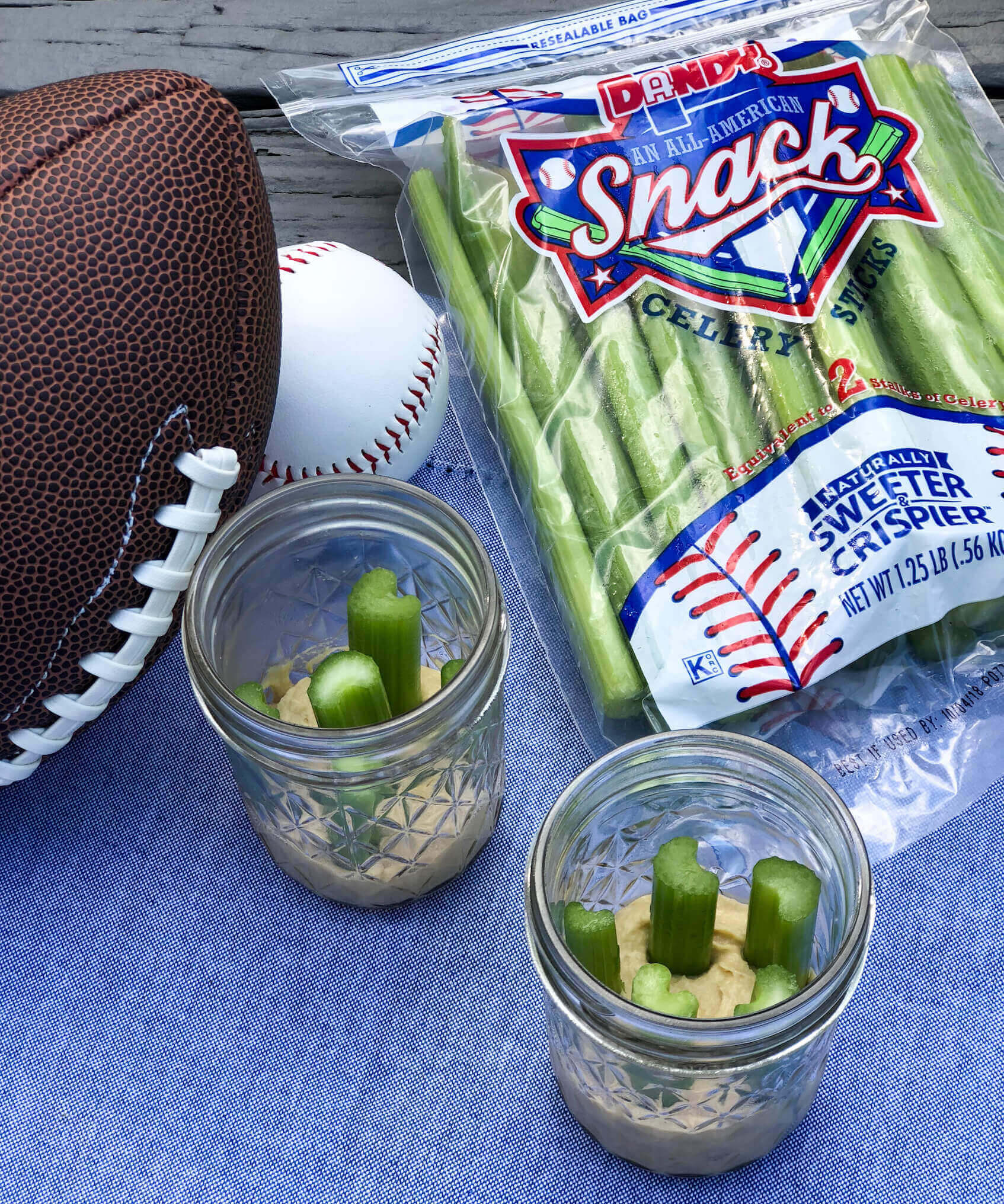Celery Hummus Jars Celery Hummus Jars