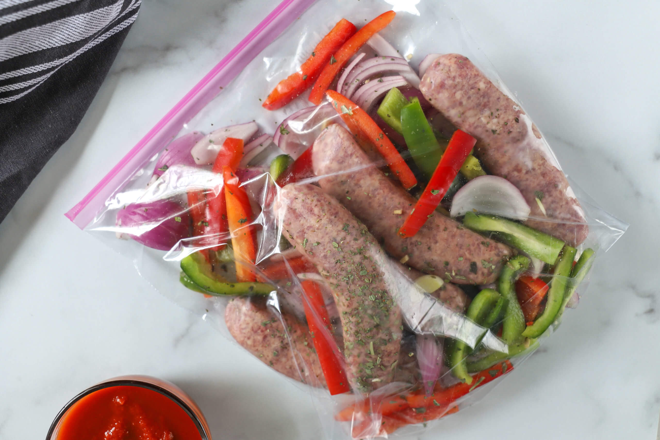 Slow Cooker Freezer Meal: Italian Sausage Hoagies Slow Cooker Freezer Meal: Italian Sausage Hoagies