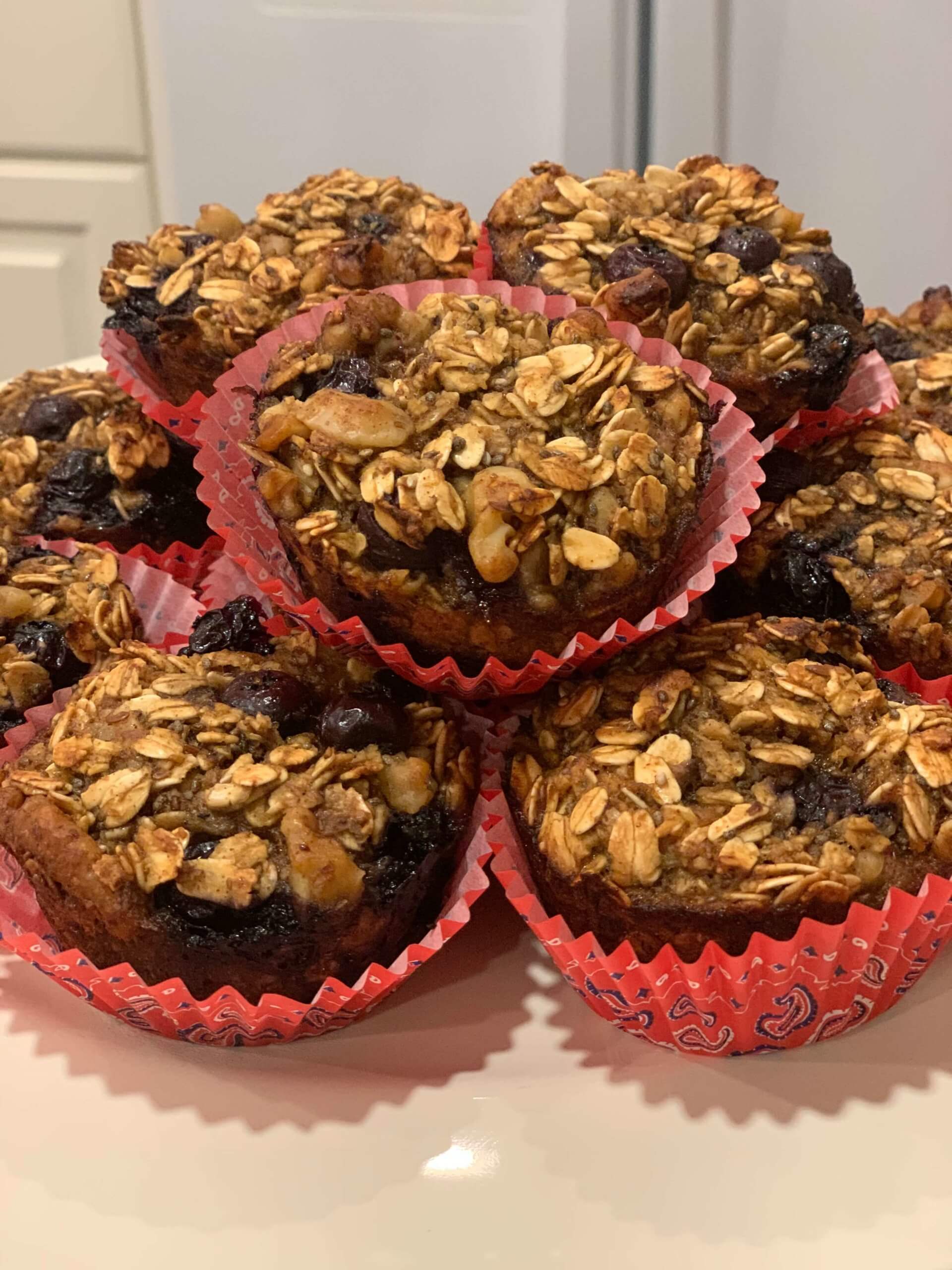 Baked Blueberry Banana Oatmeal Cups Baked Blueberry Banana Oatmeal Cups