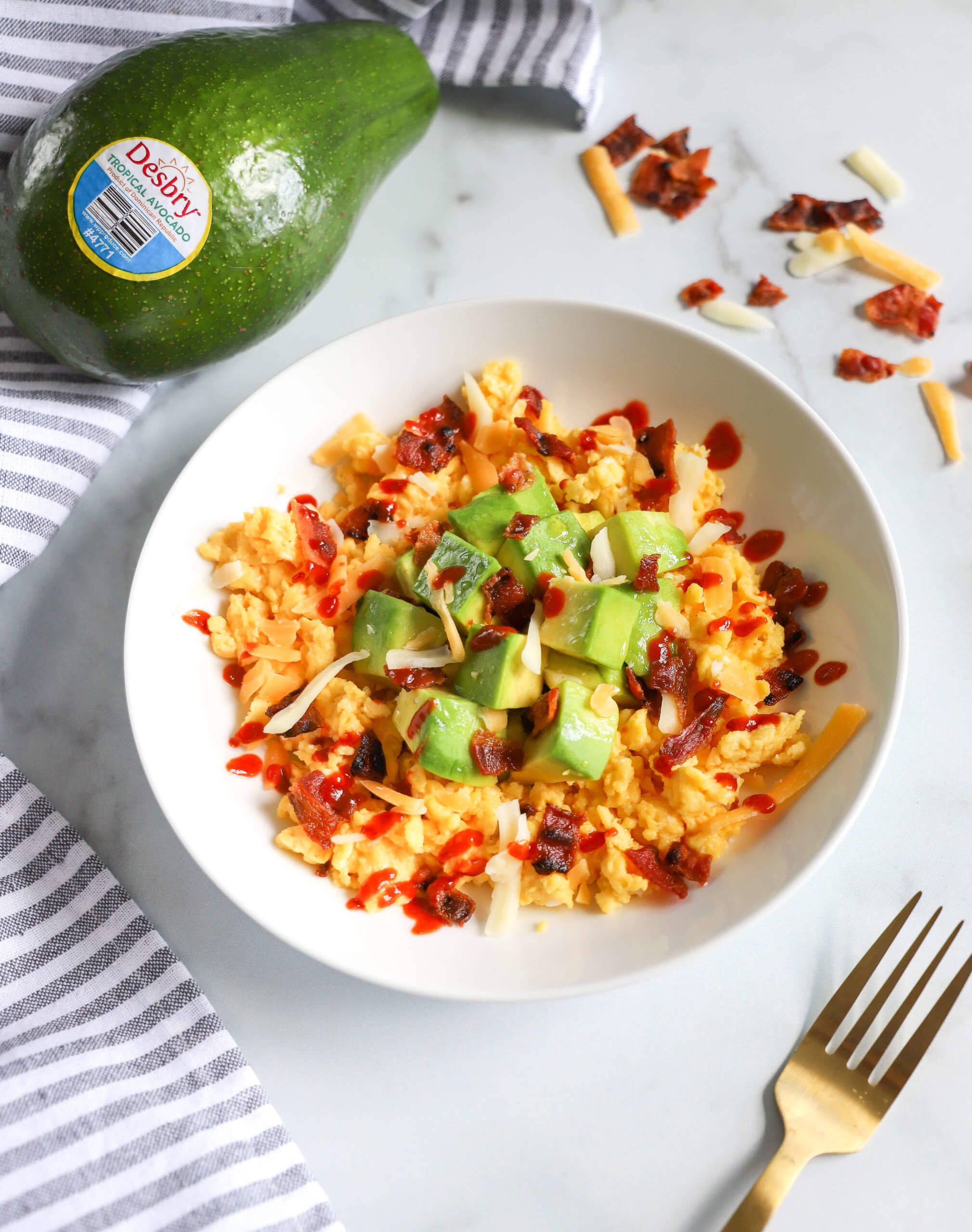 Breakfast Salad with Tropical Avocado Breakfast Salad with Tropical Avocado