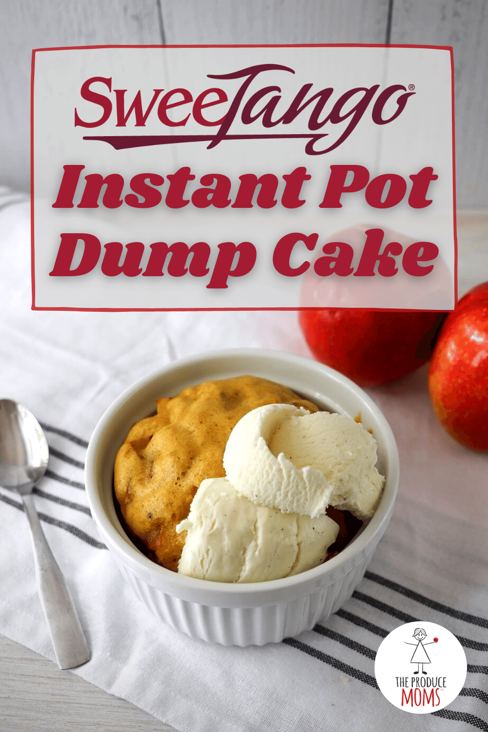 SweeTango Instant Pot Dump Cake Pinterest Card SweeTango Instant Pot Dump Cake Pinterest Card