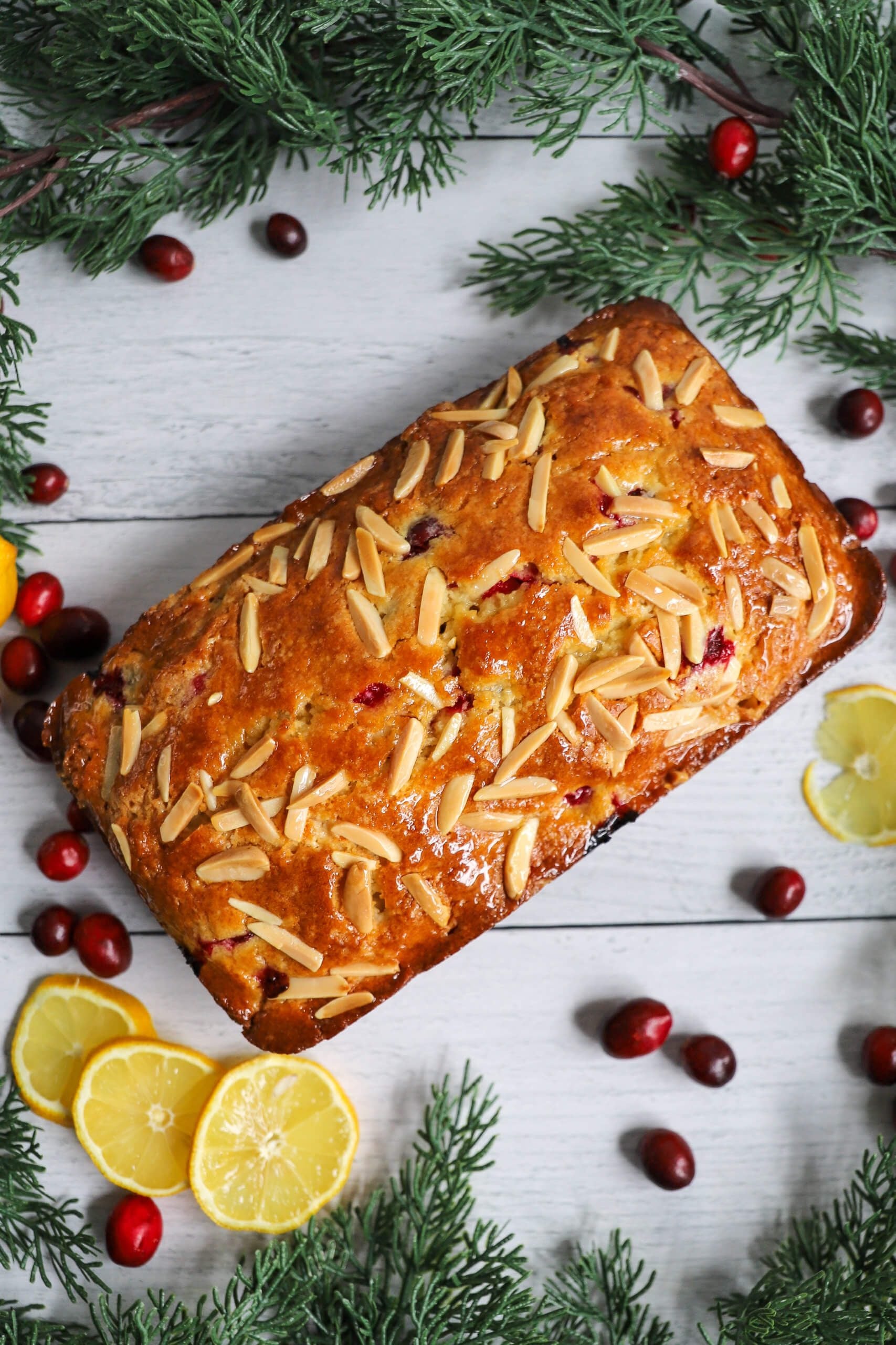 Lemon Cranberry Bread with Almonds Lemon Cranberry Bread with Almonds