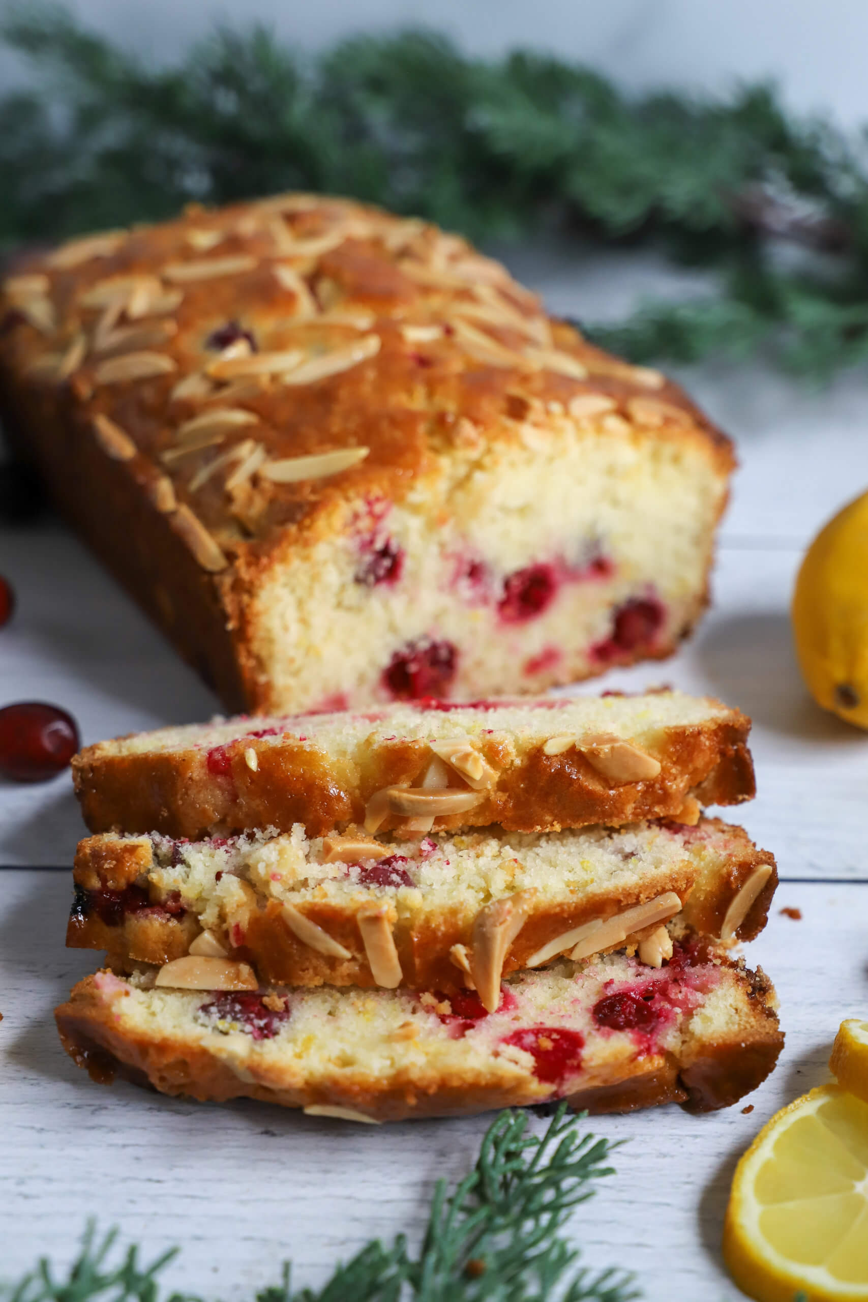 Lemon Cranberry Bread with Almonds Lemon Cranberry Bread with Almonds