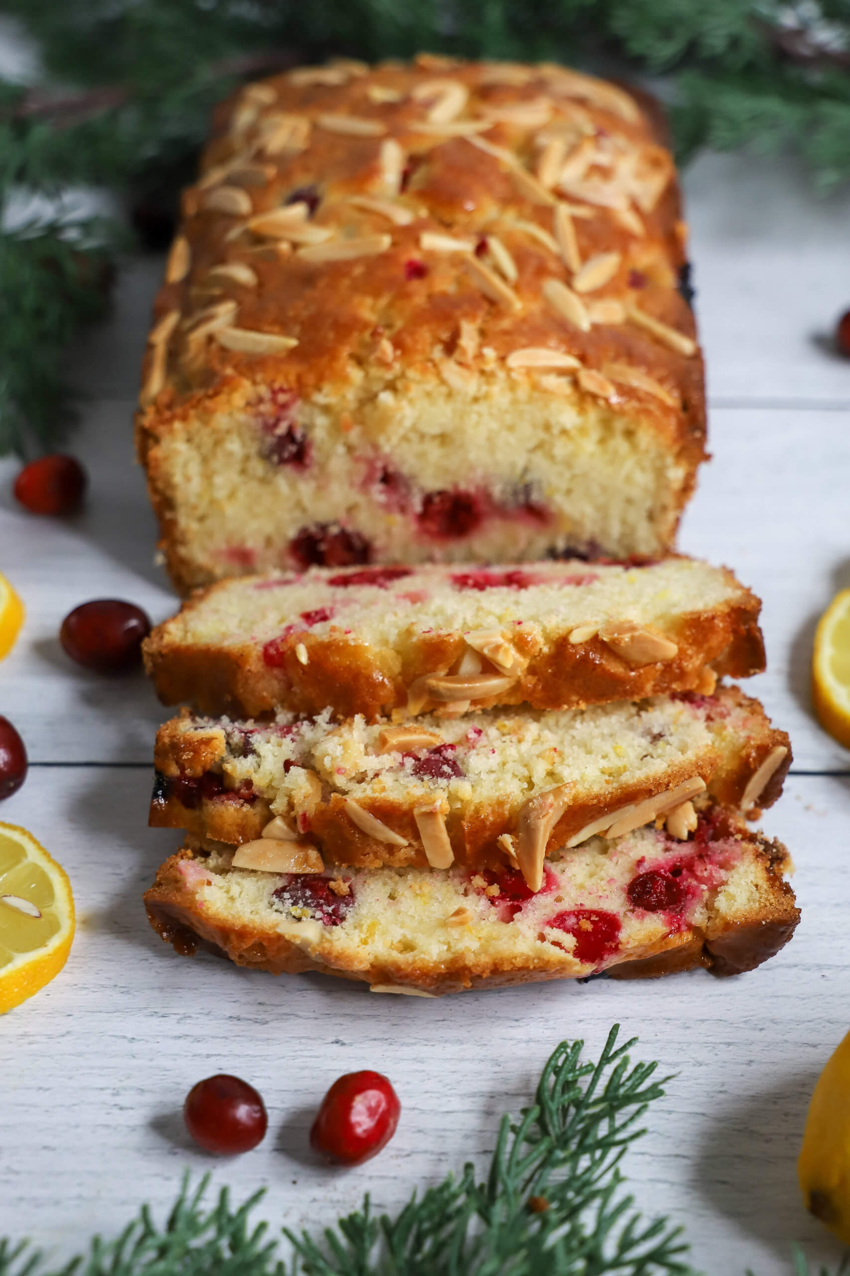 Lemon Cranberry Bread with Almonds Lemon Cranberry Bread with Almonds