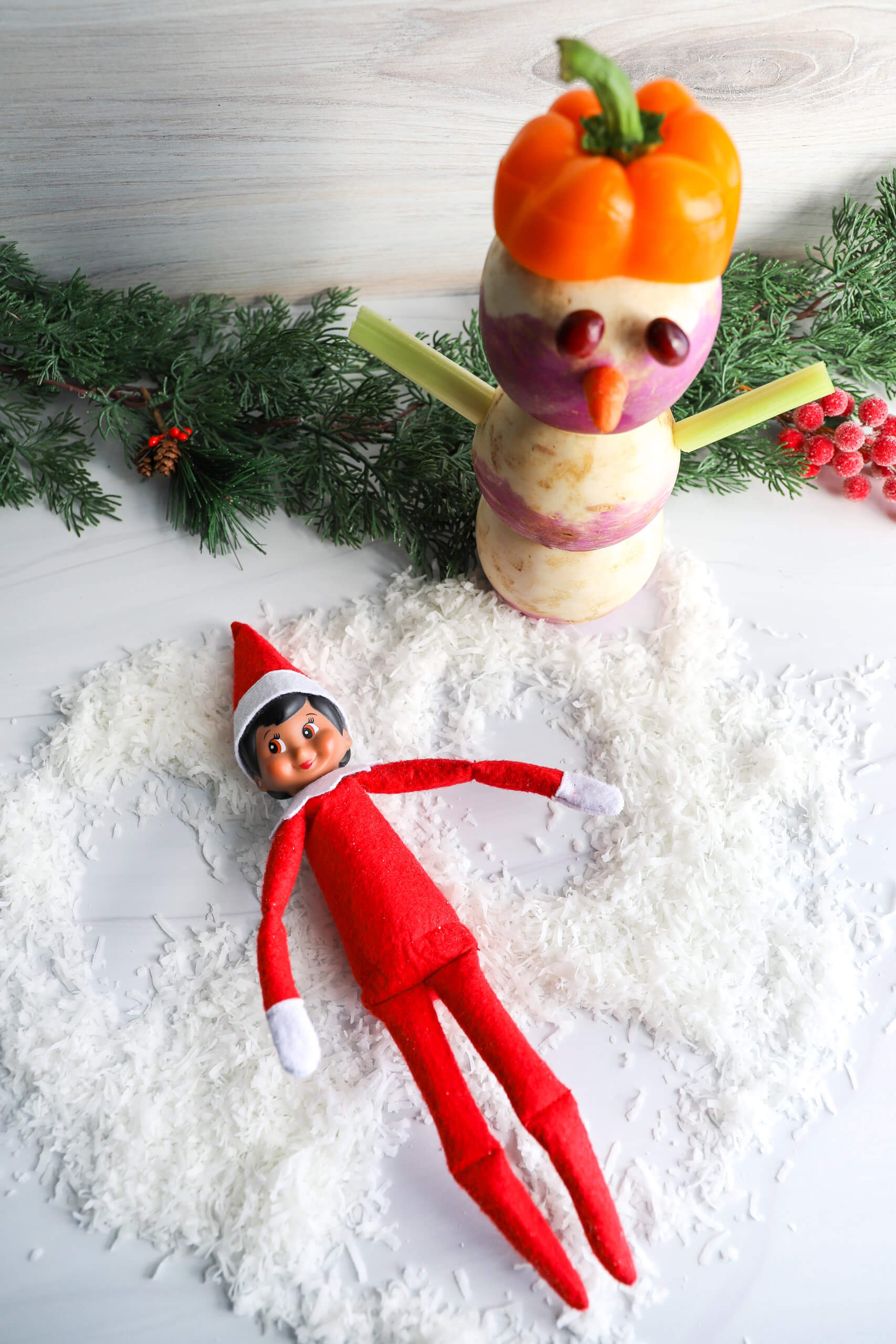 Easy Elf on the Shelf Ideas: Snow Angel Easy Elf on the Shelf Ideas: Snow Angel