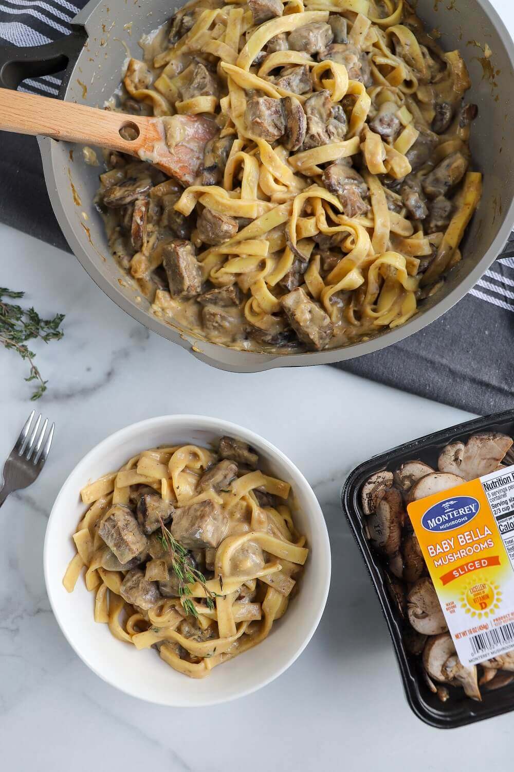 Classic Mushroom and Beef Stroganoff Classic Mushroom and Beef Stroganoff