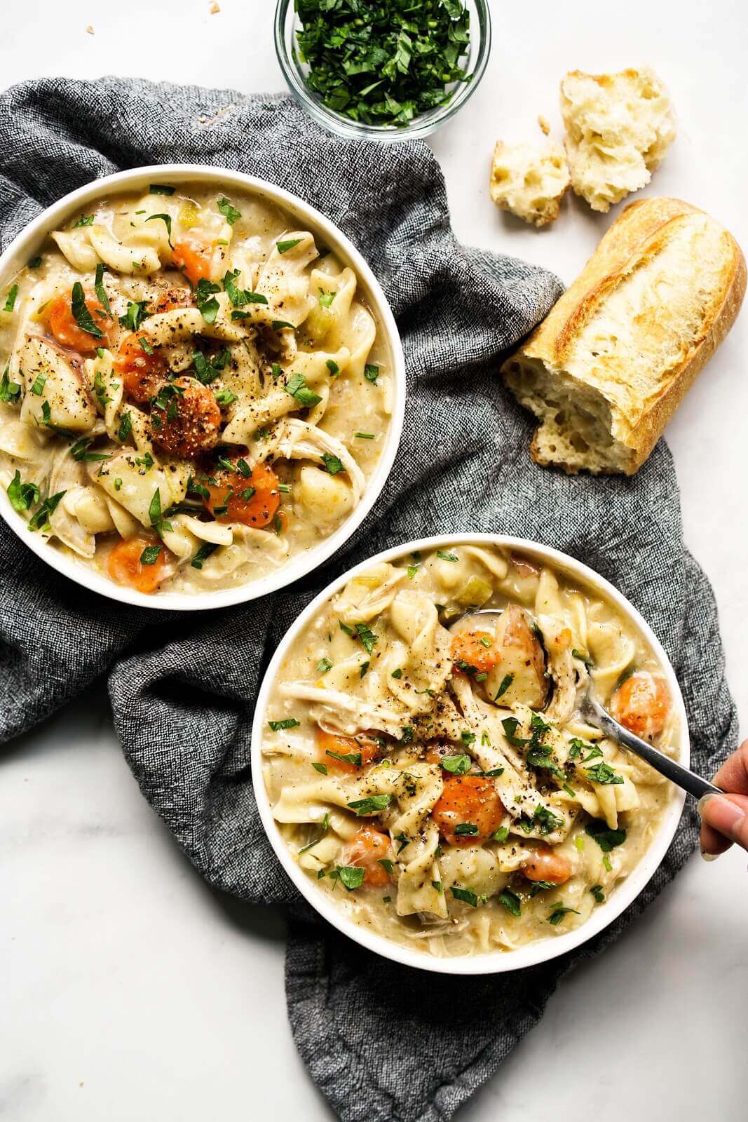 Instant Pot Creamy Chicken Noodle Soup Instant Pot Creamy Chicken Noodle Soup