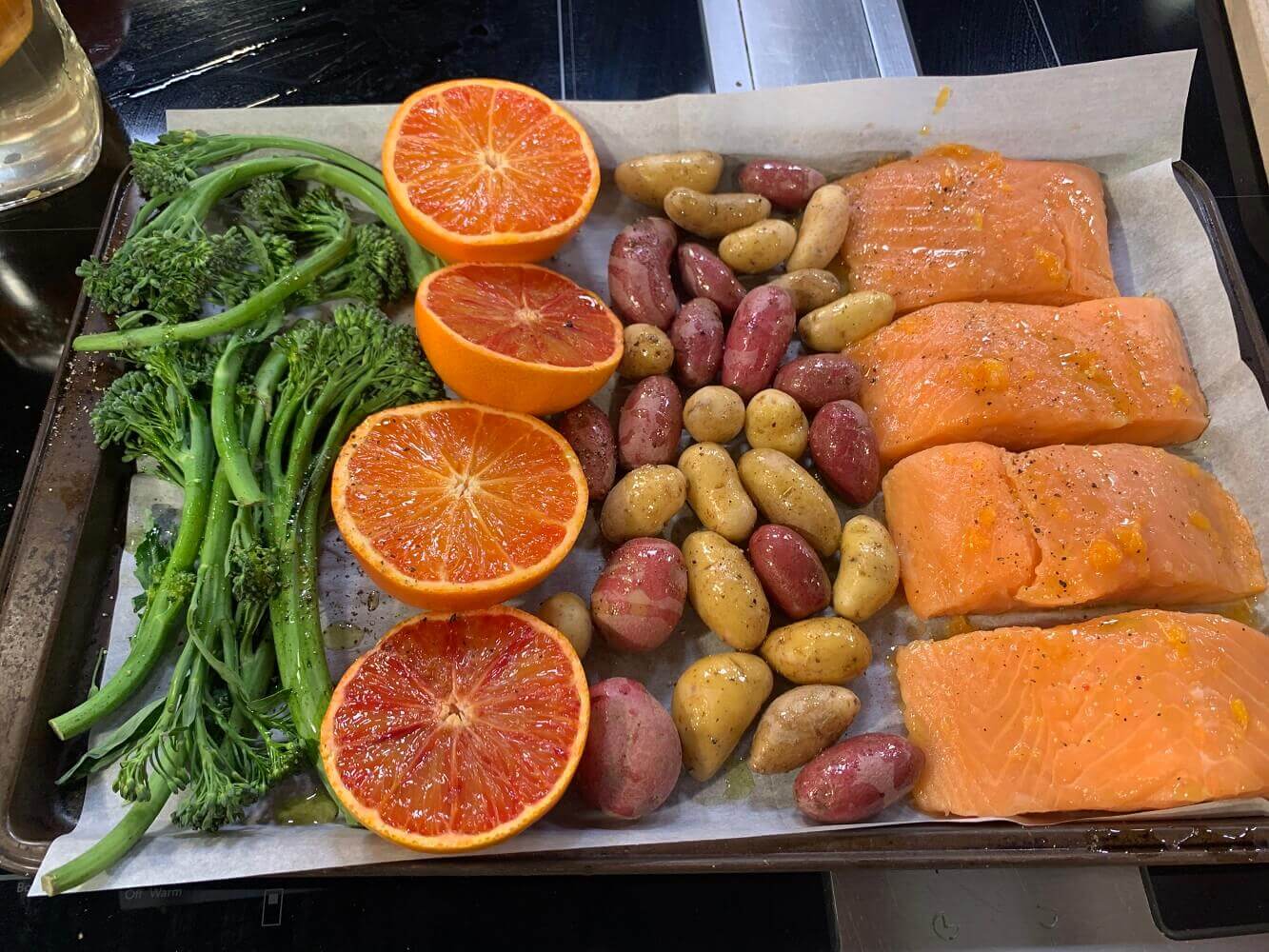 MandaRosa Salmon Sheet Pan Dinner MandaRosa Salmon Sheet Pan Dinner
