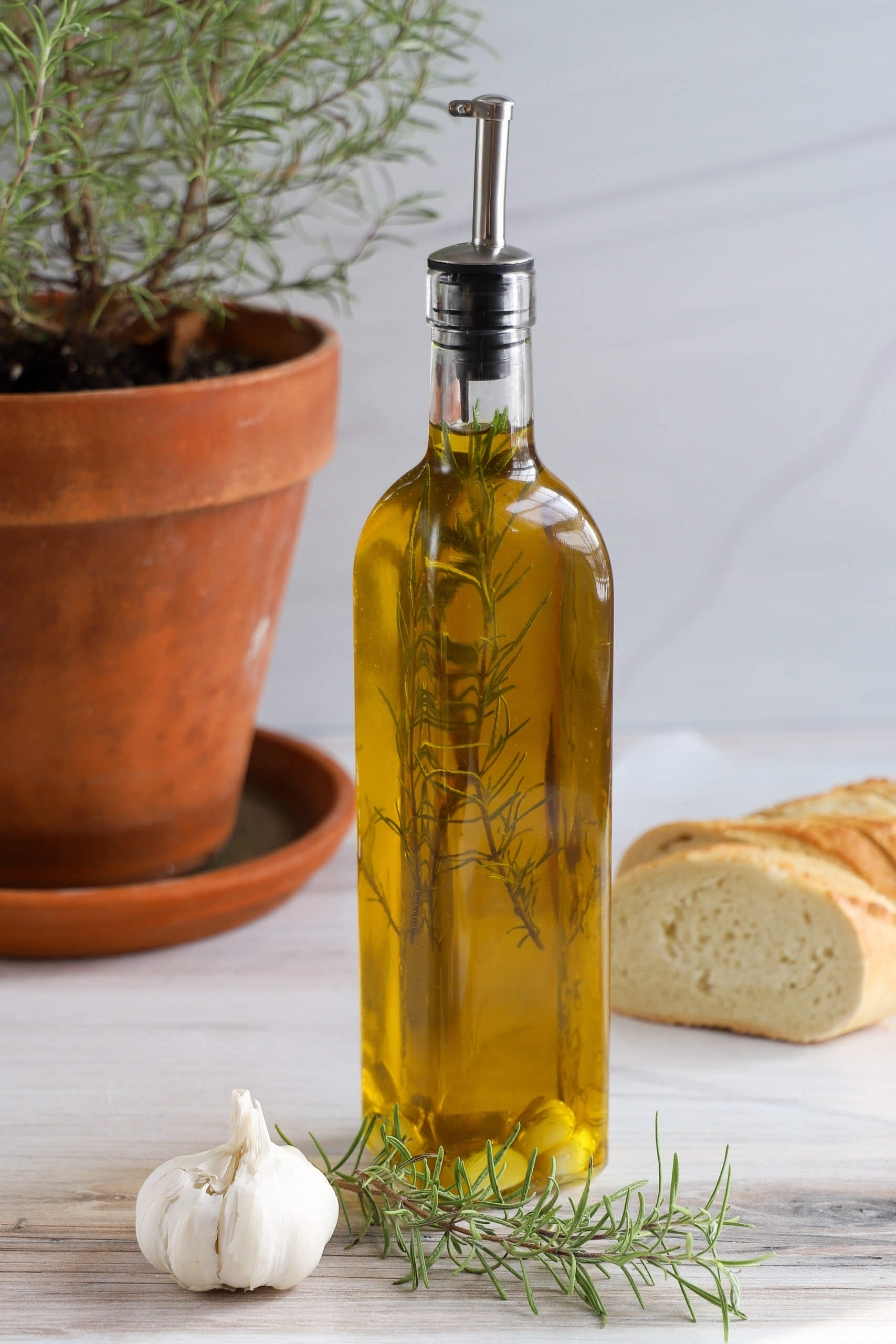 Garlic and Rosemary Infused Olive Oil Garlic and Rosemary Infused Olive Oil