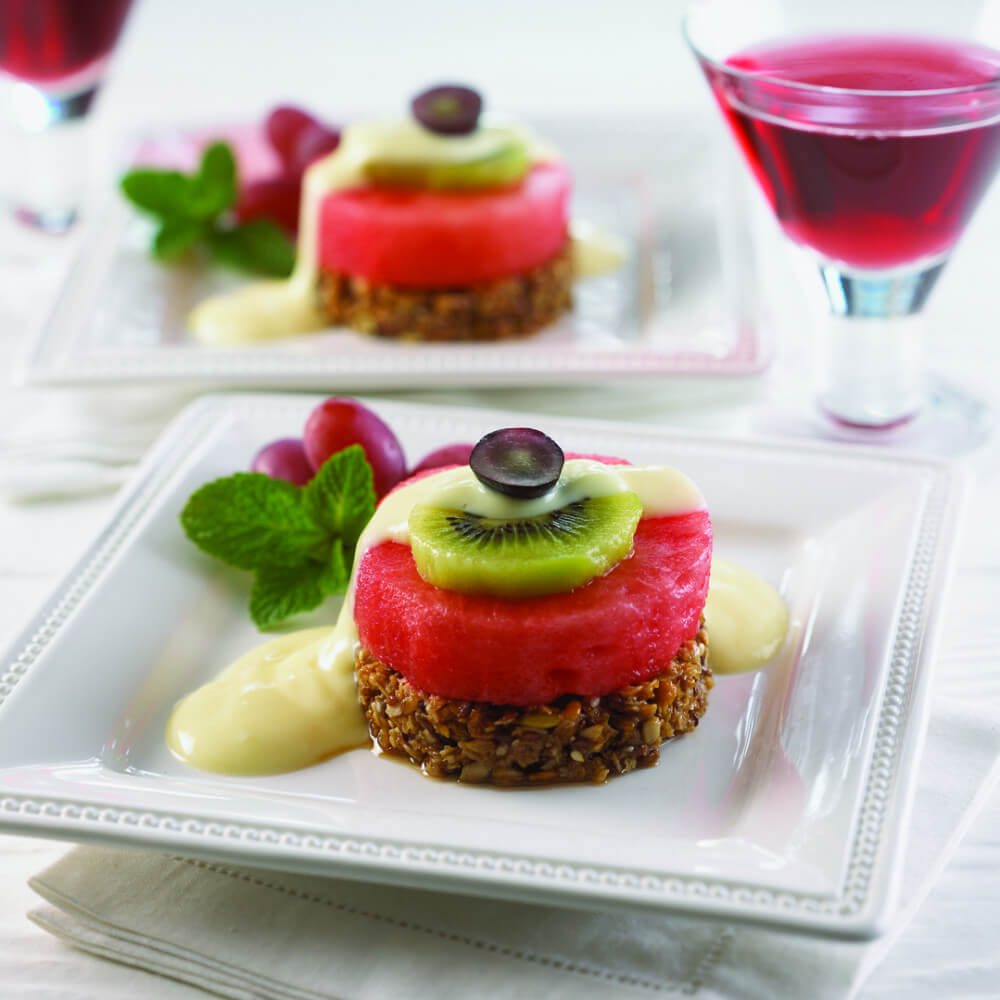 Plant-Based Breakfast: Watermelon Benedict Plant-Based Breakfast: Watermelon Benedict