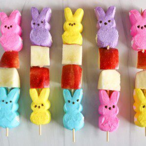 Peeps and Apple Skewers
