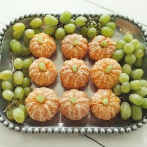 Pumpkin patch fruit tray