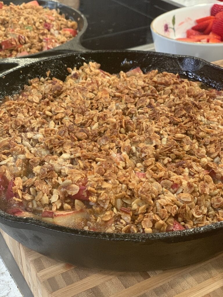 Skillet Rhubarb Crisp1