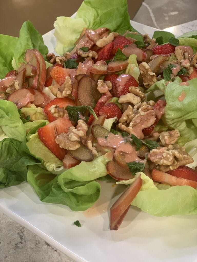 Strawberry Rhubarb Salad1