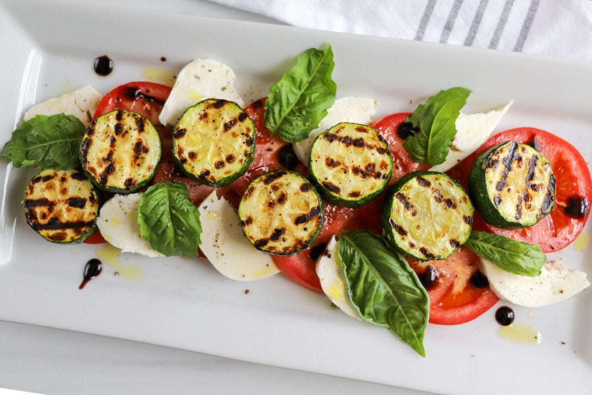 Grilled Zucchini Caprese Salad Featured Image