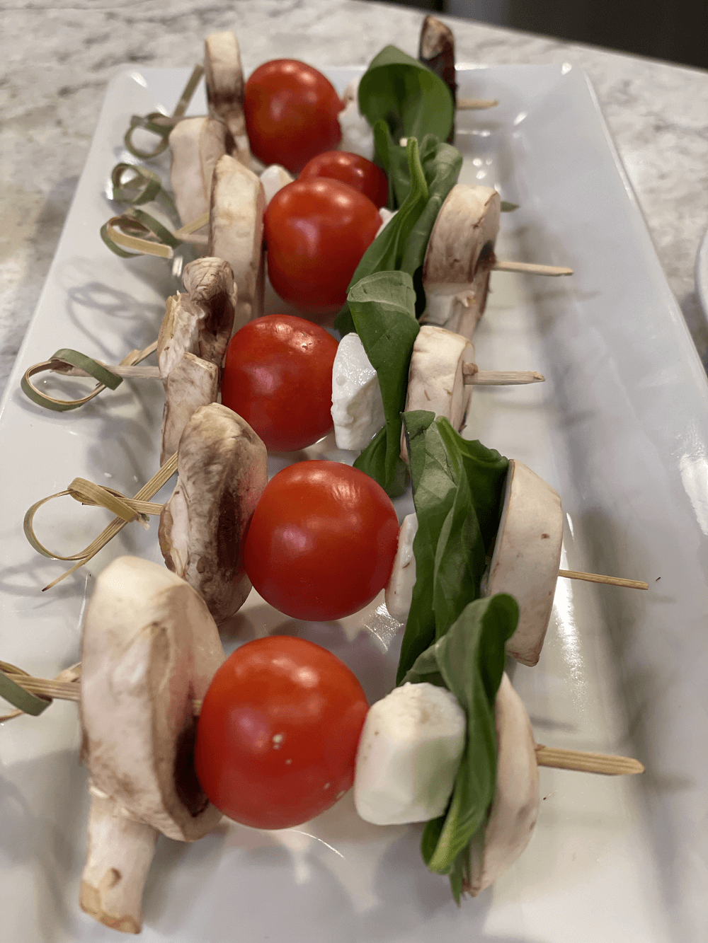 Mushroom Caprese Kebabs Mushroom Caprese Kebabs
