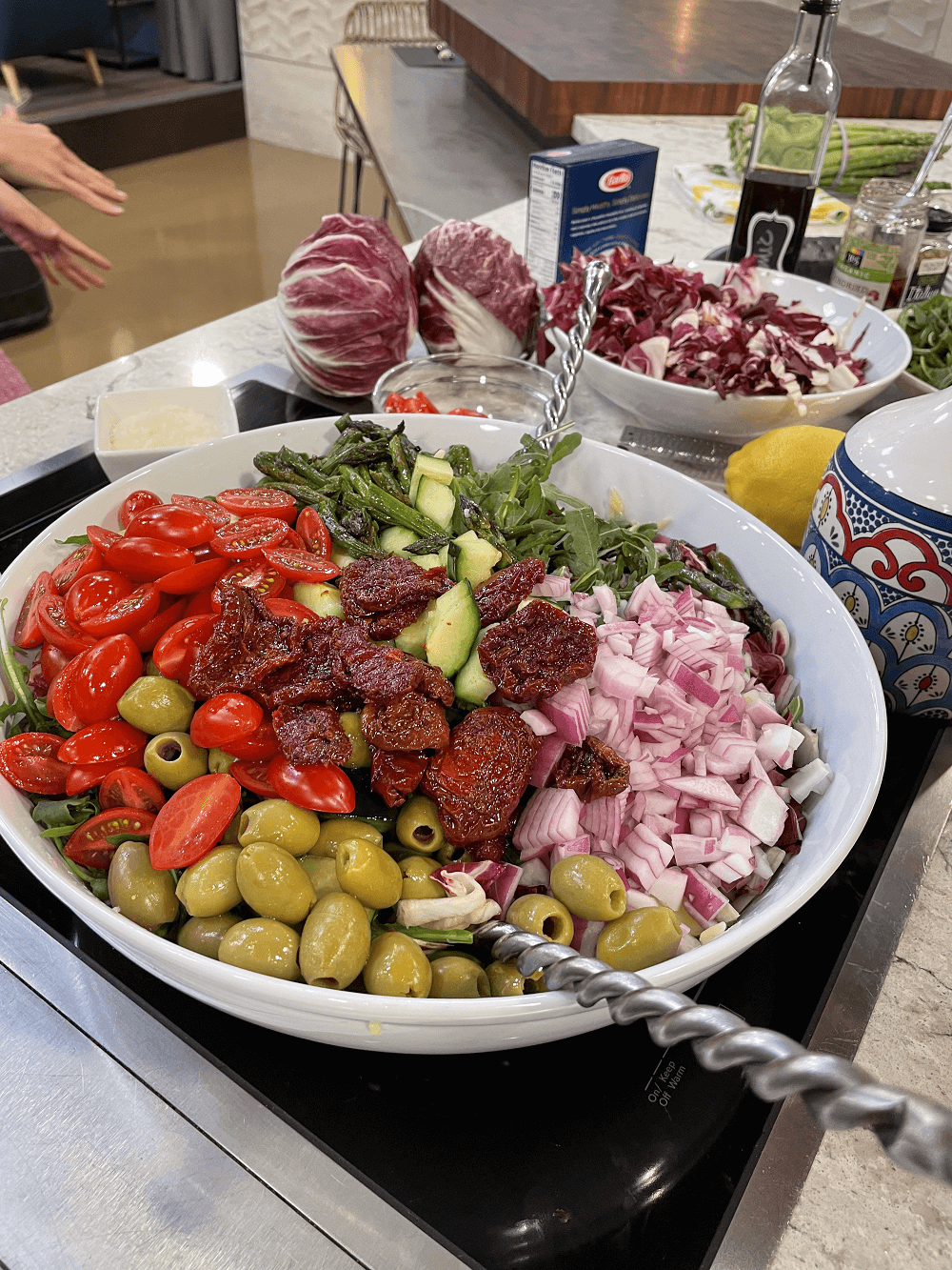Making summer salads Making summer salads