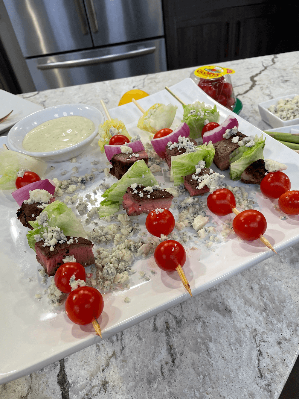 Steak Salad on a Stick Steak Salad on a Stick