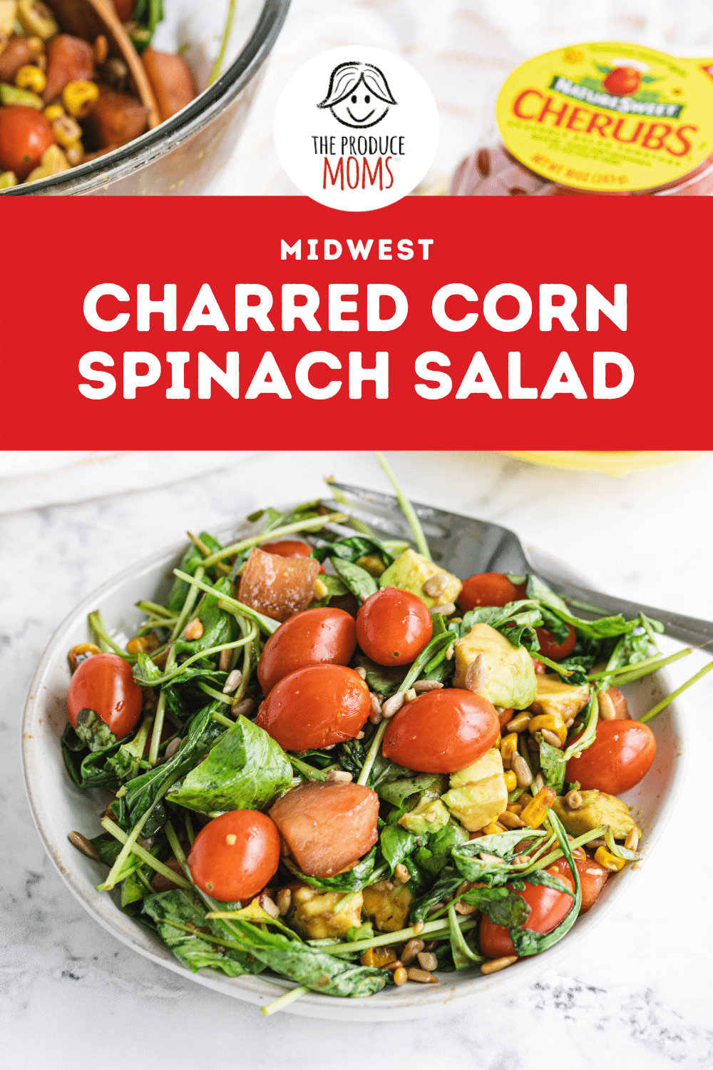 Charred Corn Spinach Salad Pin Charred Corn Spinach Salad Pin