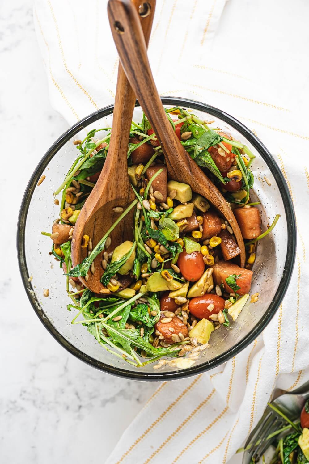 Midwest Charred Corn Spinach Salad Midwest Charred Corn Spinach Salad