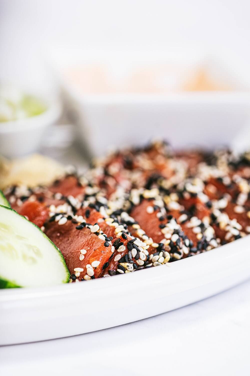 One-of-a-kind Vegan Tuna Sashimi One-of-a-kind Vegan Tuna Sashimi