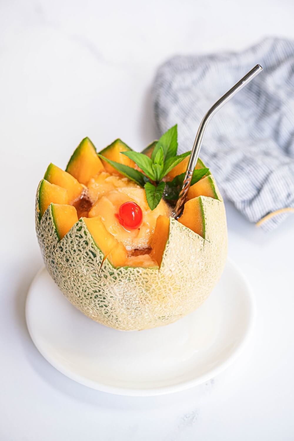 A Sweet Melon Sorbet Float A Sweet Melon Sorbet Float