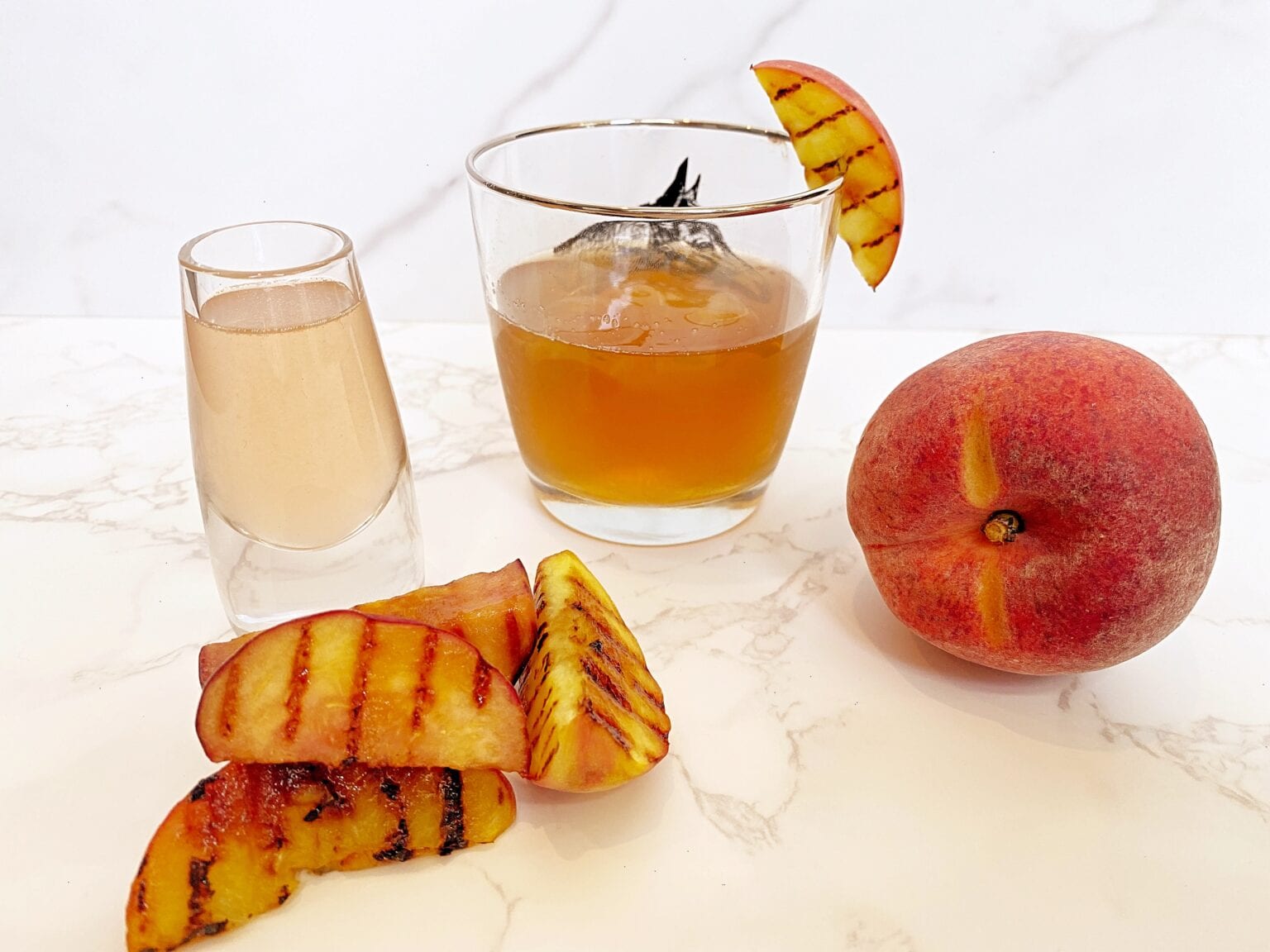 Grilled Peach Old Fashioned Grilled Peach Old Fashioned