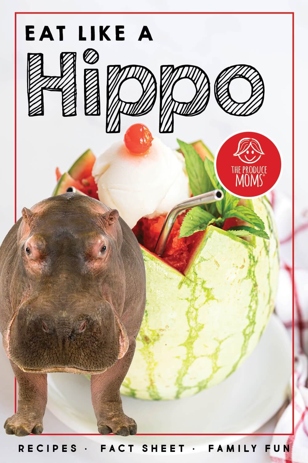 Eat Like a Hippo Pin Eat Like a Hippo Pin