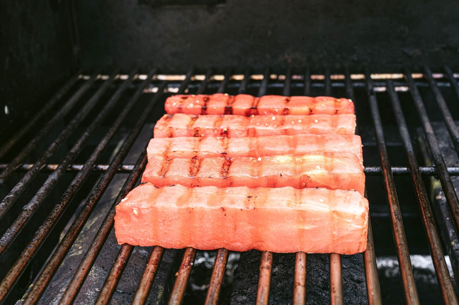 Grill the watermelon... Grill the watermelon...