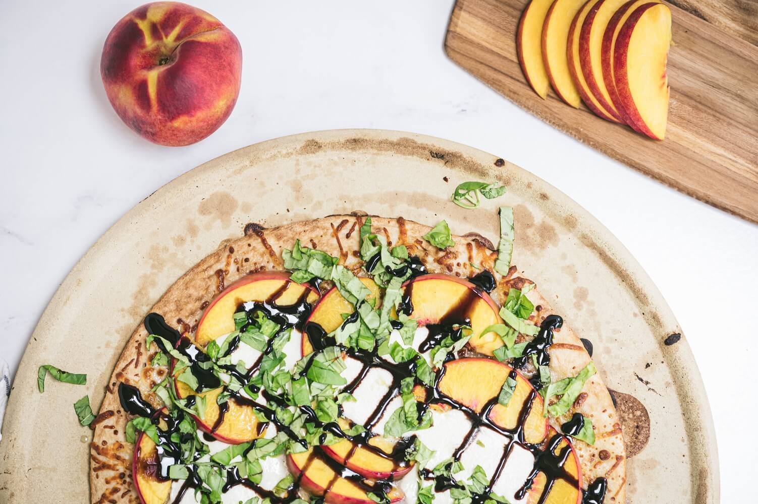 Peach Margherita Pizza Peach Margherita Pizza