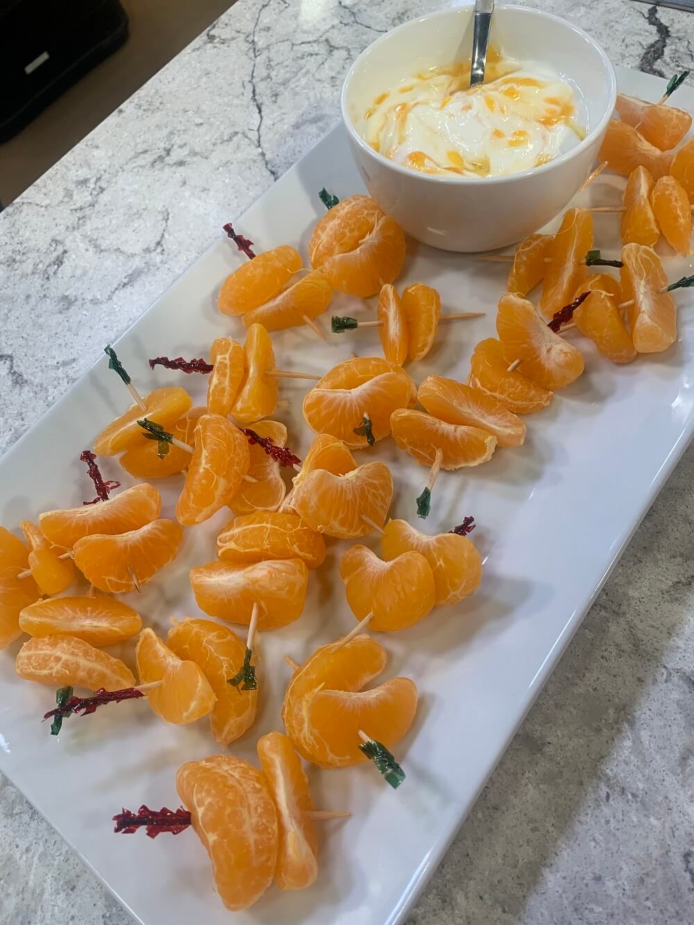 Made-Ahead After School Snacks: Mandarin Kabobs with Yogurt Made-Ahead After School Snacks: Mandarin Kabobs with Yogurt