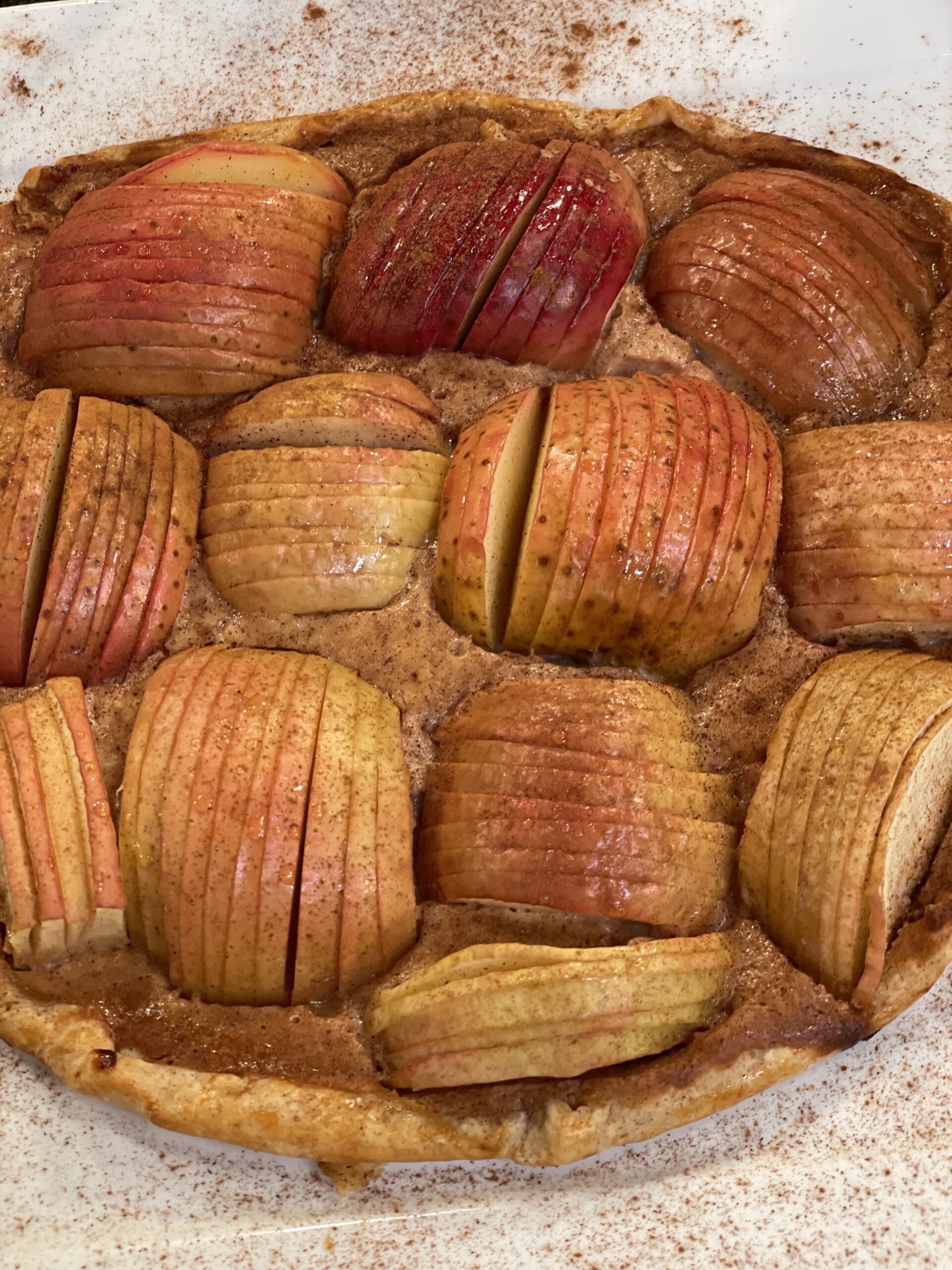 Apple Cardamom and Chรจvre Tart