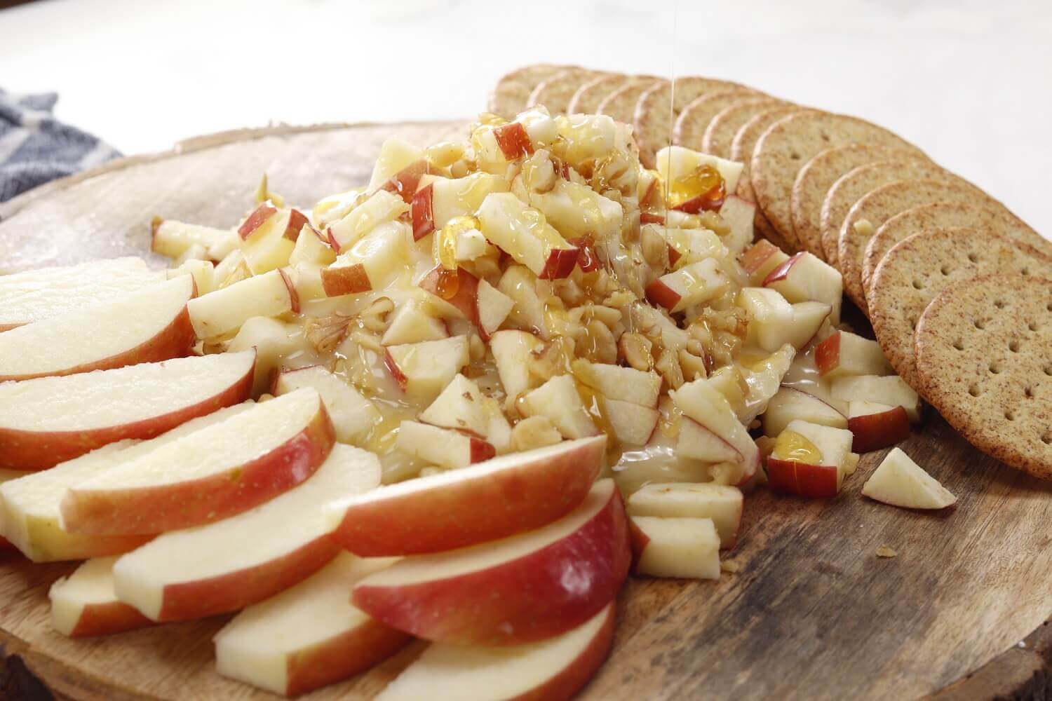 Apple Walnut Baked Brie