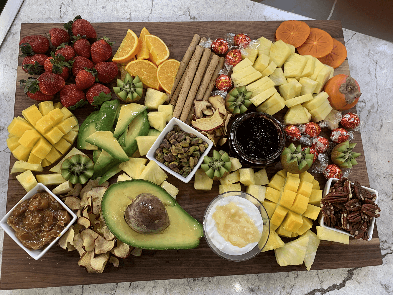 Get creative with your tropical fruit dessert board Get creative with your tropical fruit dessert board
