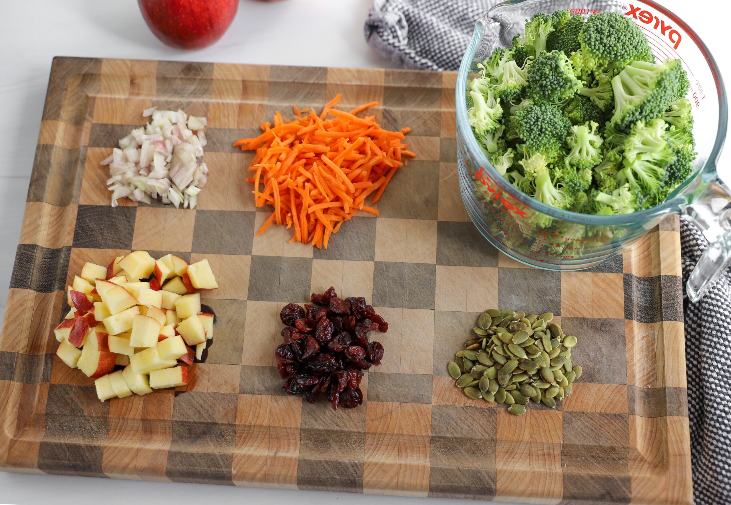Broccoli Apple Salad Ingredients