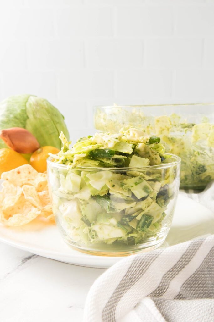 Green Goddess Salad Side view