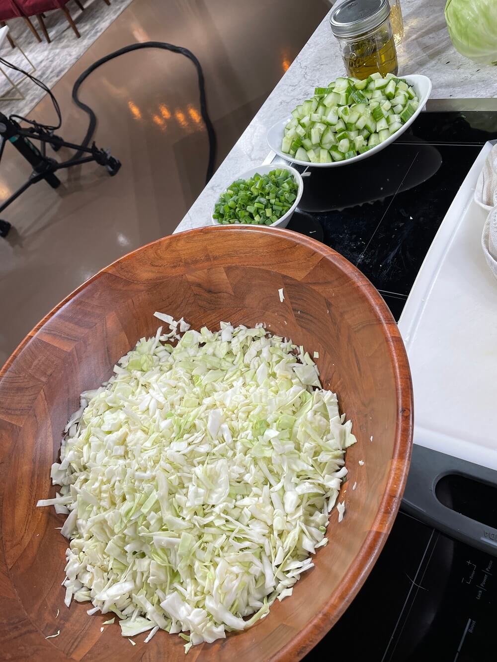 Easy ingredients for a delicious salad Easy ingredients for a delicious salad