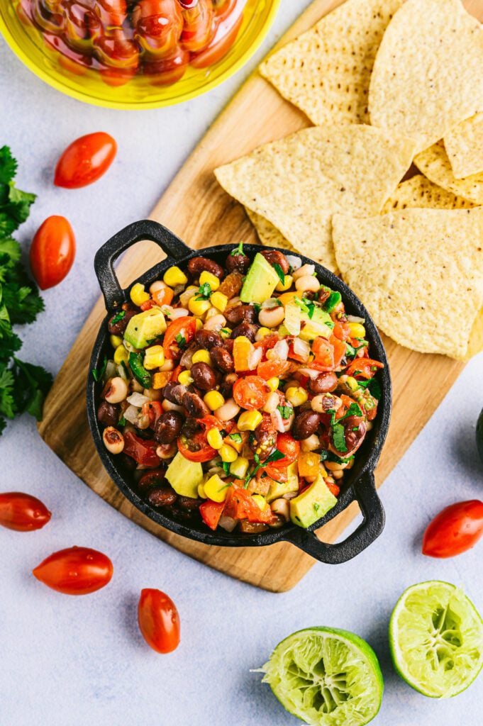 overhead of cowboy caviar