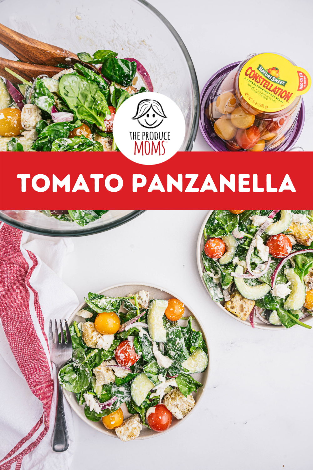 Pinterest Pin: Tomato Panzanella