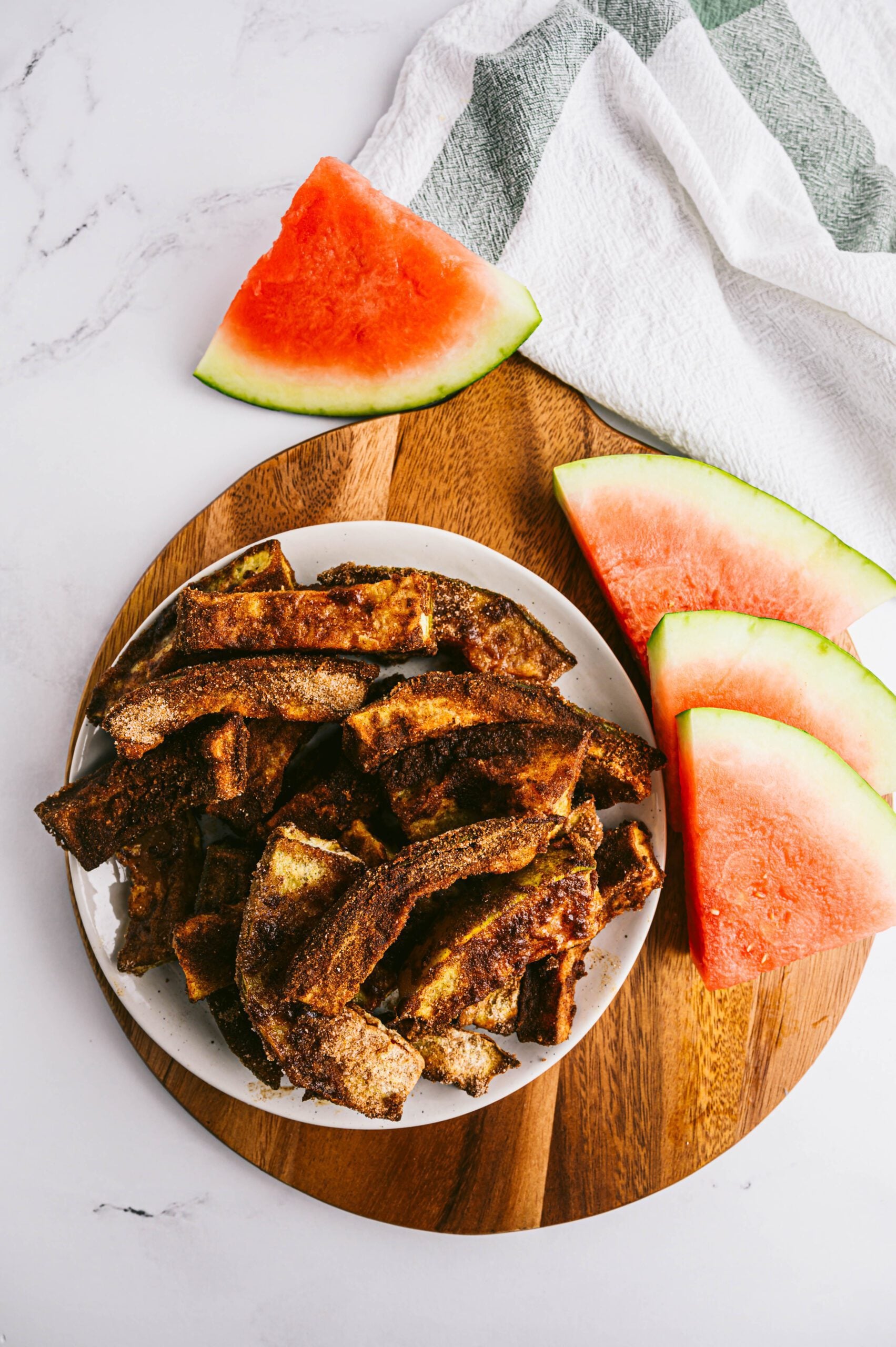 Air Fryer Watermelon Rind Churros Air Fryer Watermelon Rind Churros