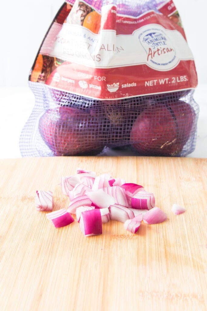 large onion chunks
