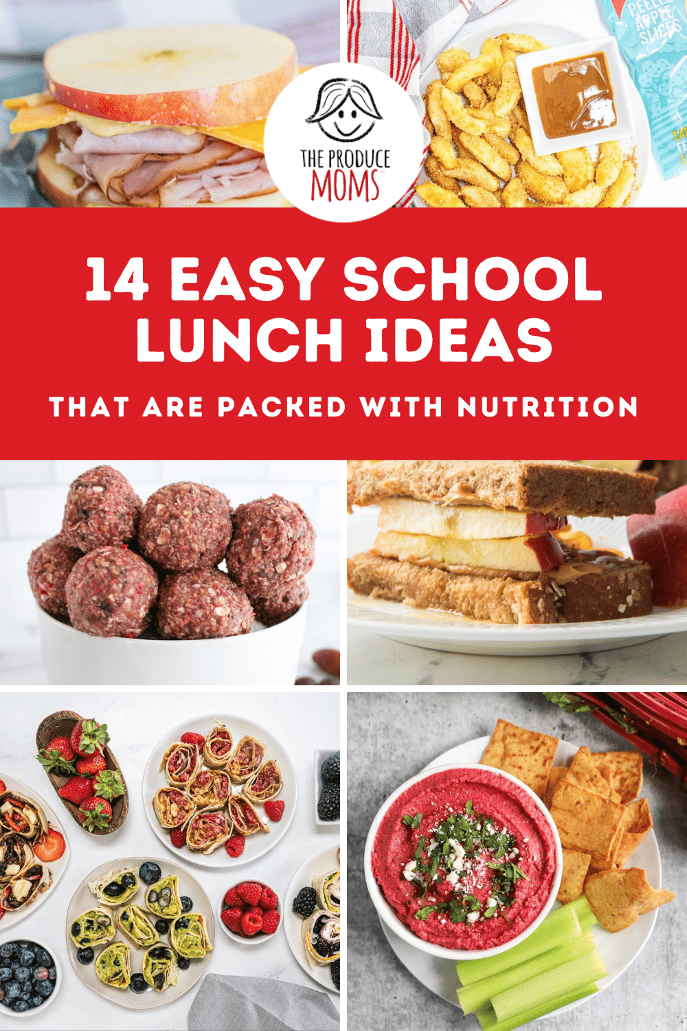 Easy School Lunch Ideas Pin