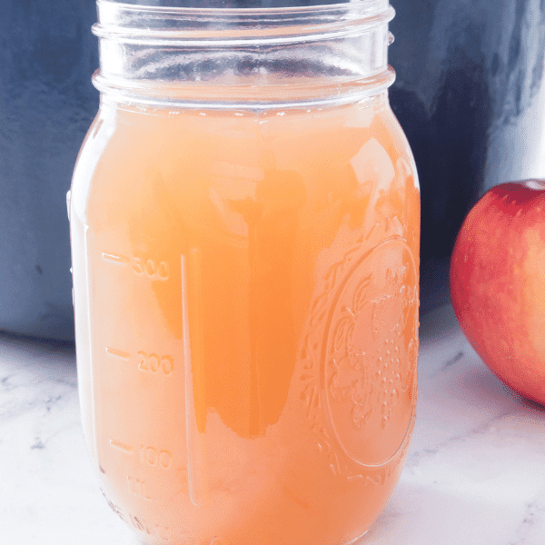 Apple Cider in Mason Jar with SweeTango apples