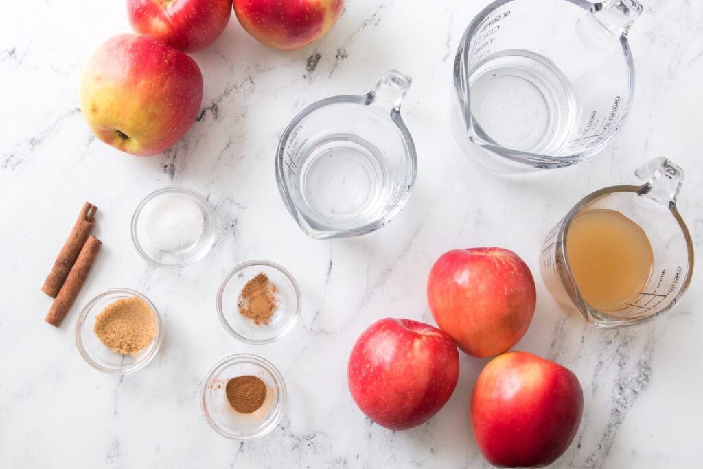 Ingredients for Apple Moonshine